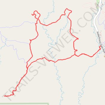 Panorama Loop Trail in Kodachrome Basin State Park trail, distance, elevation, map, profile, GPS track