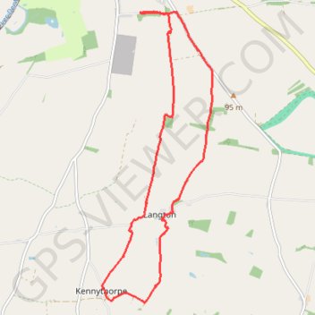 Norton to Langton loop trail, distance, elevation, map, profile, GPS track