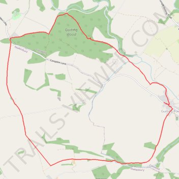 Guiting Power loop trail, distance, elevation, map, profile, GPS track