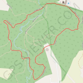 Snow Goose Loop Trail in Middle Run Valley Natural Area Park trail, distance, elevation, map, profile, GPS track