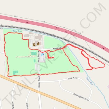 Amos Herr Park Loop trail, distance, elevation, map, profile, GPS track