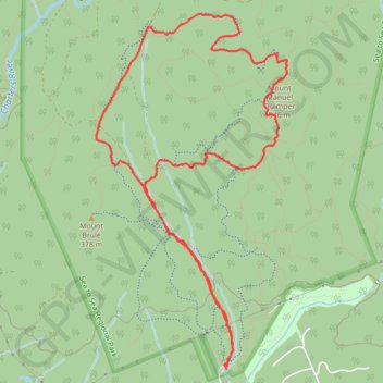 Mount Manuel Quimper trail, distance, elevation, map, profile, GPS track