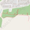 Edge of field and woods trail, distance, elevation, map, profile, GPS track
