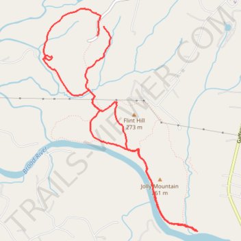Broad River Greenway Trails trail, distance, elevation, map, profile, GPS track