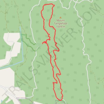 Tanglefoot Trails of Toolangi trail, distance, elevation, map, profile, GPS track