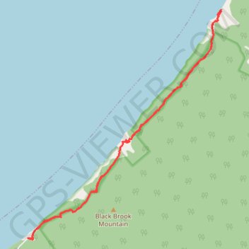 Cape Breton Island - Pollets Cove trail, distance, elevation, map, profile, GPS track