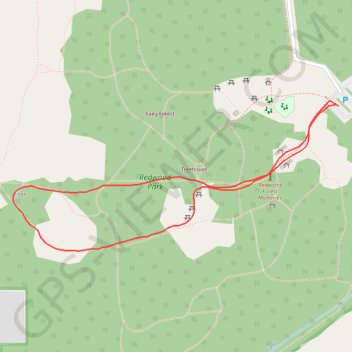 Redwood Park Loop trail, distance, elevation, map, profile, GPS track