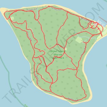 Blake Island Marine State Park trails trail, distance, elevation, map, profile, GPS track