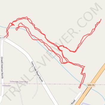 Fairy Falls trail trail, distance, elevation, map, profile, GPS track