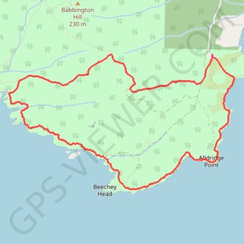 East Sooke Coast and Interior Trail Loop trail, distance, elevation, map, profile, GPS track