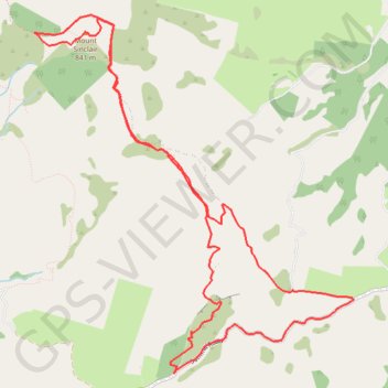 Mount Sinclair trail, distance, elevation, map, profile, GPS track