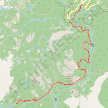 The Loch via Glacier Gorge trail, distance, elevation, map, profile, GPS track