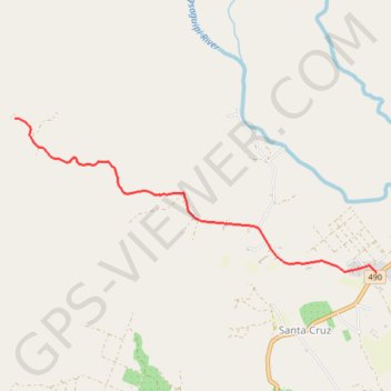 Tibag Waterfalls trail, distance, elevation, map, profile, GPS track