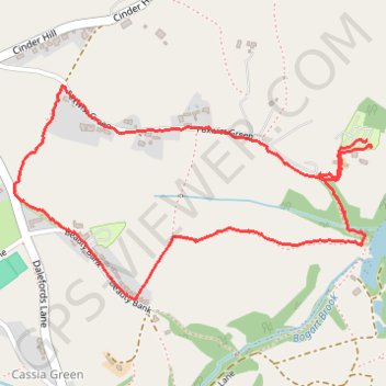 Cedar Lodge - the Plough Inn - Sixes Pool trail, distance, elevation, map, profile, GPS track