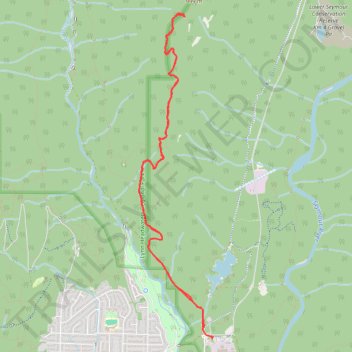 Lynn Peak route fast hike / run trail, distance, elevation, map, profile, GPS track
