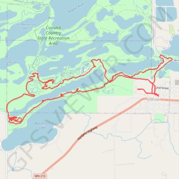 Cuyuna MTB Loop trail, distance, elevation, map, profile, GPS track