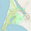 Point Reyes National Seashore trail, distance, elevation, map, profile, GPS track