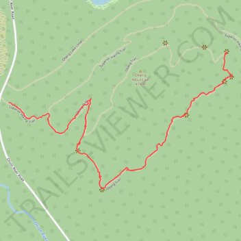 Oberg Trail trail, distance, elevation, map, profile, GPS track