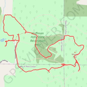 Hoffman Hills Loop trail, distance, elevation, map, profile, GPS track