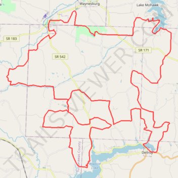 Magnolia Gravel Galore trail, distance, elevation, map, profile, GPS track