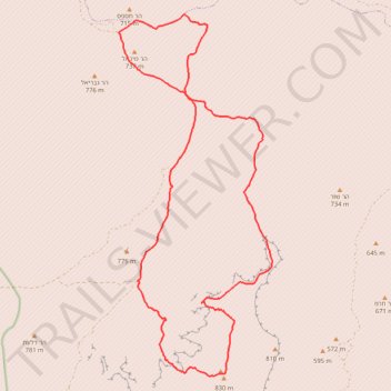 Karkom - Hispas trail, distance, elevation, map, profile, GPS track
