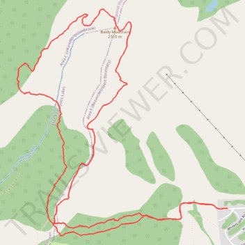 Baldy Mountain trail, distance, elevation, map, profile, GPS track