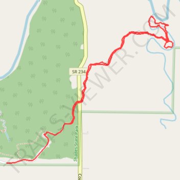 Pine Hills hike trail, distance, elevation, map, profile, GPS track
