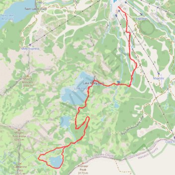 Lake Catherine Loop via Brighton Lakes Trail in Uinta-Wasatch-Cache National Forest trail, distance, elevation, map, profile, GPS track