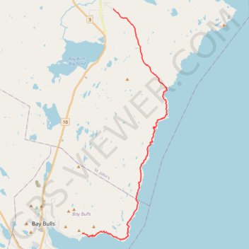 East Coast Trail - Spout Path trail, distance, elevation, map, profile, GPS track
