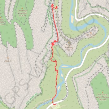 Scout Lookout trail, distance, elevation, map, profile, GPS track