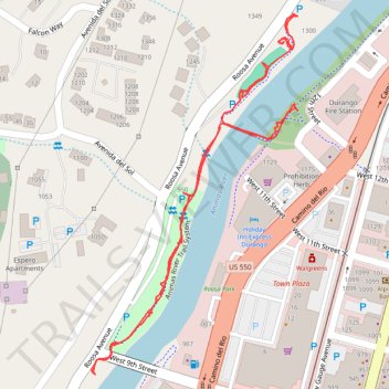 Scheider Park area, Durango, CO trail, distance, elevation, map, profile, GPS track
