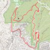 Griffith Park from Bronson Caves trail, distance, elevation, map, profile, GPS track