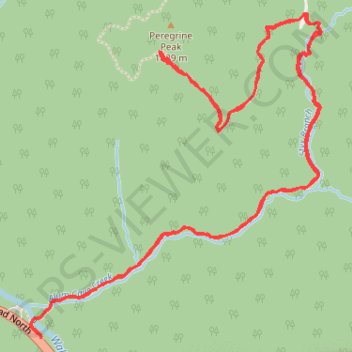 Alum Cave Trail to Peregrine Peak in Great Smoky Mountains National Park trail, distance, elevation, map, profile, GPS track