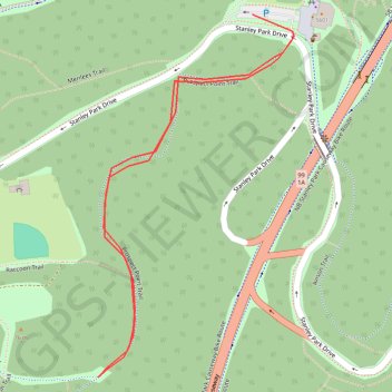 Prospect Point Trail trail, distance, elevation, map, profile, GPS track