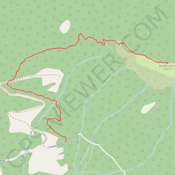 Elk Mountain trail, distance, elevation, map, profile, GPS track