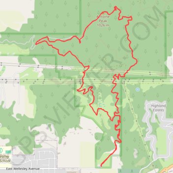 Antoine Peak Arrowleaf-West Arrowleaf loop trail, distance, elevation, map, profile, GPS track