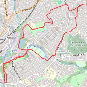The other side of the canal trail, distance, elevation, map, profile, GPS track