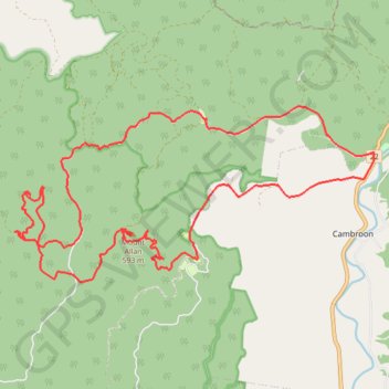 Charlie Moreland - Summer Falls - Mount Allan trail, distance, elevation, map, profile, GPS track
