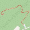 Hiking or horse trail on Vedder Mountain trail, distance, elevation, map, profile, GPS track