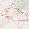 Newnan, Moreland, Brooks gravel trail, distance, elevation, map, profile, GPS track