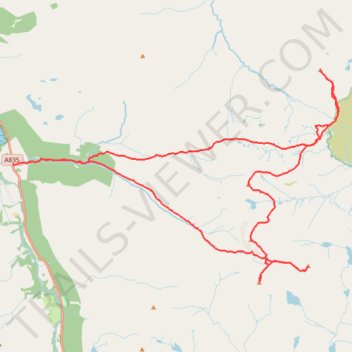 Walking trail, distance, elevation, map, profile, GPS track
