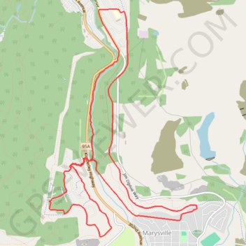 Marks Creek trail trail, distance, elevation, map, profile, GPS track
