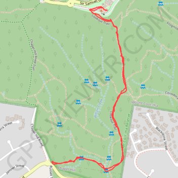Mount Coot-tha Lookout Trail trail, distance, elevation, map, profile, GPS track