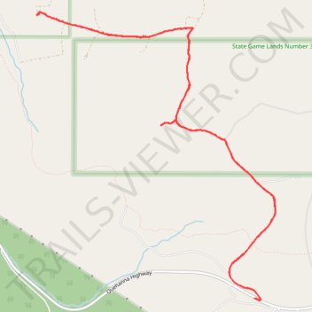 State Game Lands Number 34 trail, distance, elevation, map, profile, GPS track