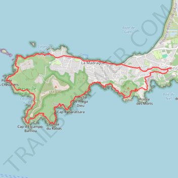 PRESQU'ILE DE GIENS trail, distance, elevation, map, profile, GPS track