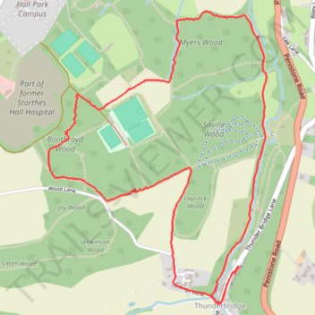 Thunderbridge woods checkout trail, distance, elevation, map, profile, GPS track