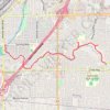 Dry Creek Greenway trail, distance, elevation, map, profile, GPS track