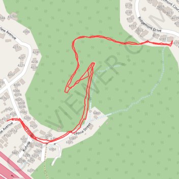 Leona Fire Trail trail, distance, elevation, map, profile, GPS track
