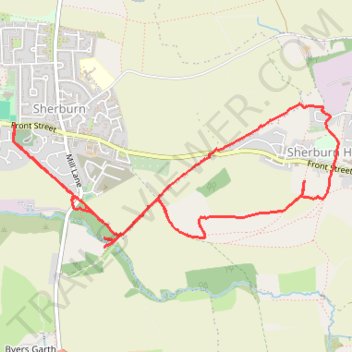 Sherburn Hill loop trail, distance, elevation, map, profile, GPS track