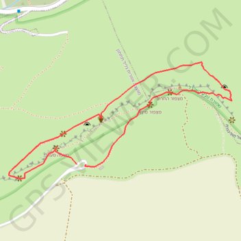 Mount Arbel trail, distance, elevation, map, profile, GPS track